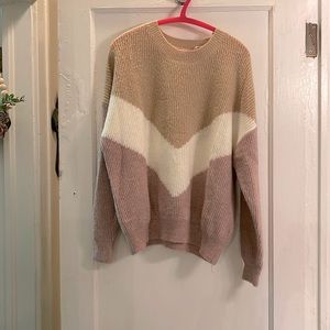 Chevron dreamers cozy sweater